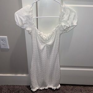 Super cute white dress!